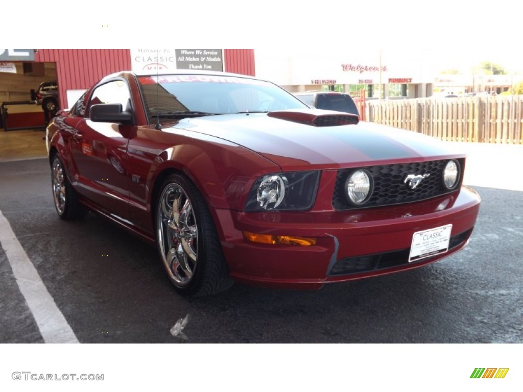 2008 Mustang GT Premium Coupe - Dark Candy Apple Red / Dark Charcoal photo #6