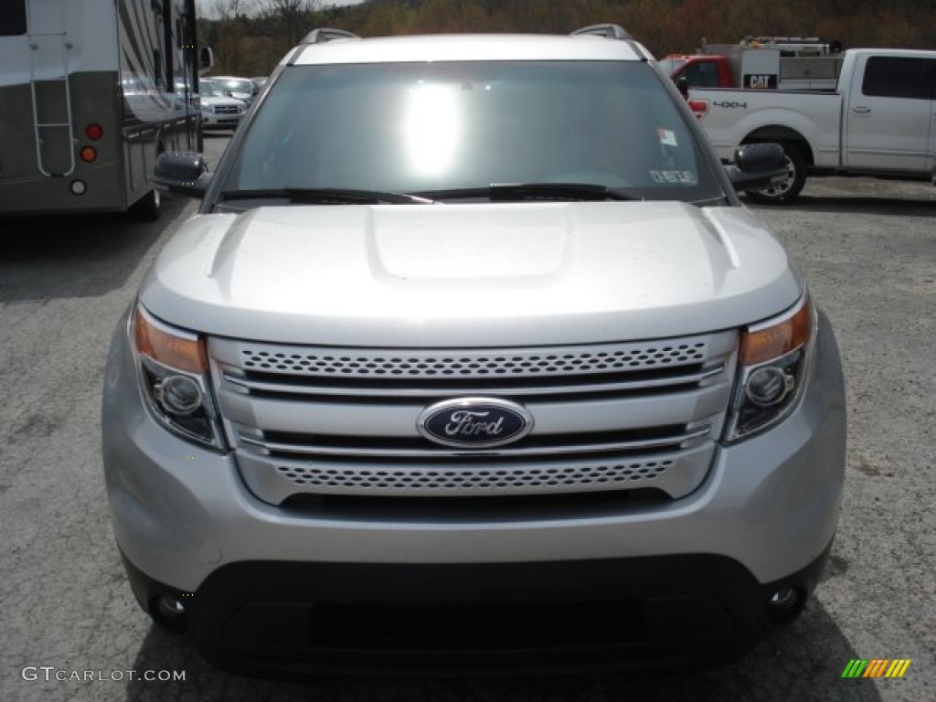 2013 Explorer XLT 4WD - Ingot Silver Metallic / Medium Light Stone photo #3