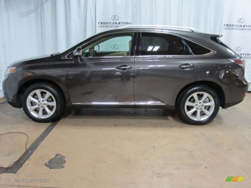 2010 RX 350 AWD - Truffle Brown Mica / Parchment/Brown Walnut photo #6