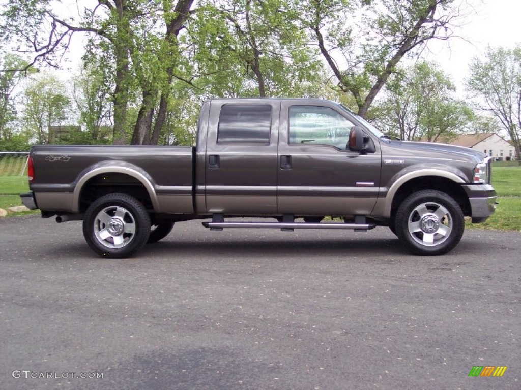 Dark Stone Metallic 2006 Ford F350 Super Duty Lariat Crew Cab 4x4 Exterior Photo #64262606