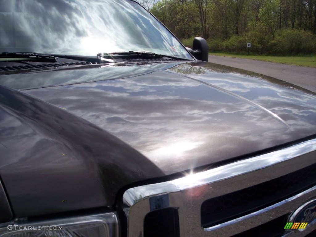 2006 F350 Super Duty Lariat Crew Cab 4x4 - Dark Stone Metallic / Tan photo #22