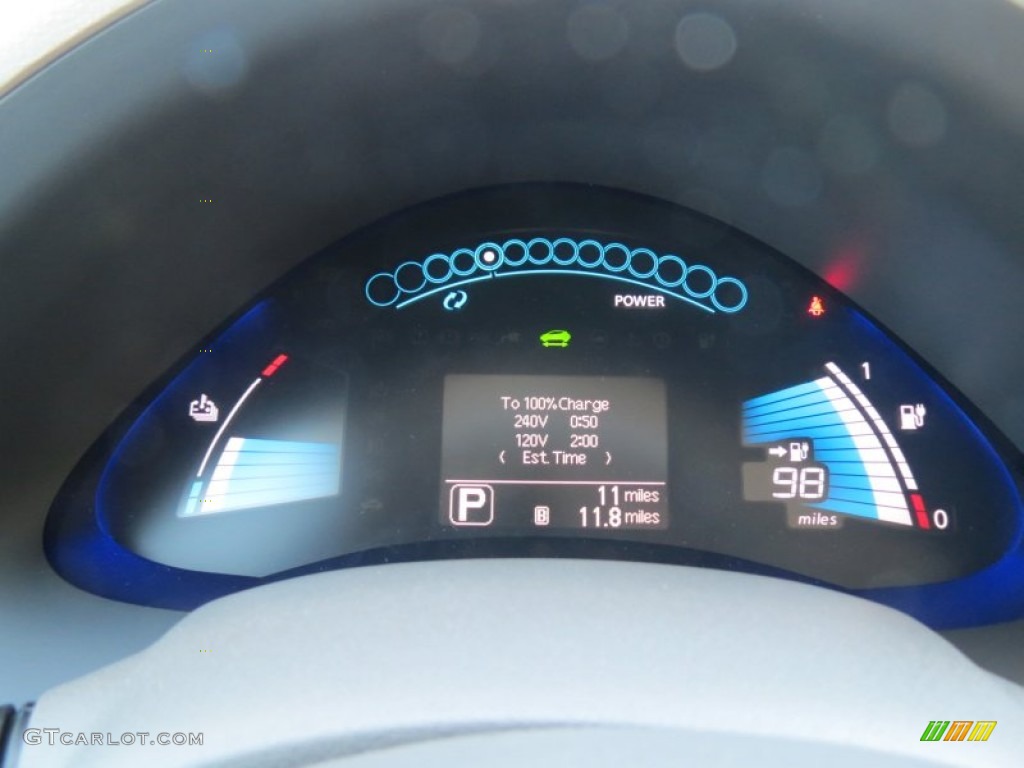 2012 Nissan LEAF SL Gauges Photo #64264509