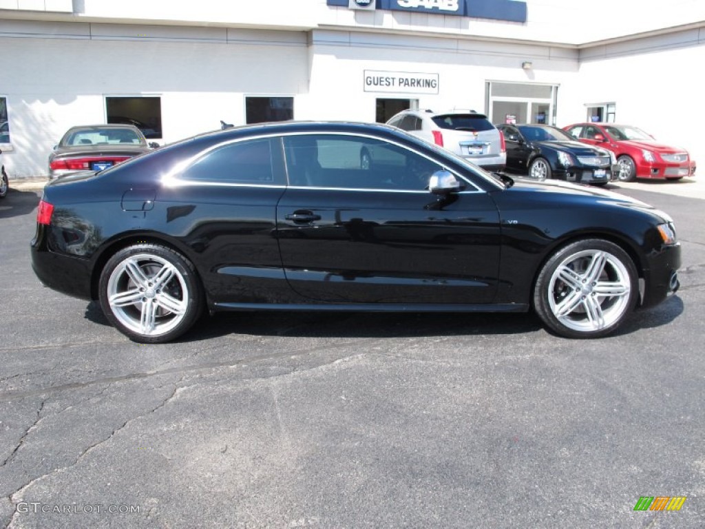 2010 S5 4.2 FSI quattro Coupe - Brilliant Black / Black Silk Nappa Leather photo #3