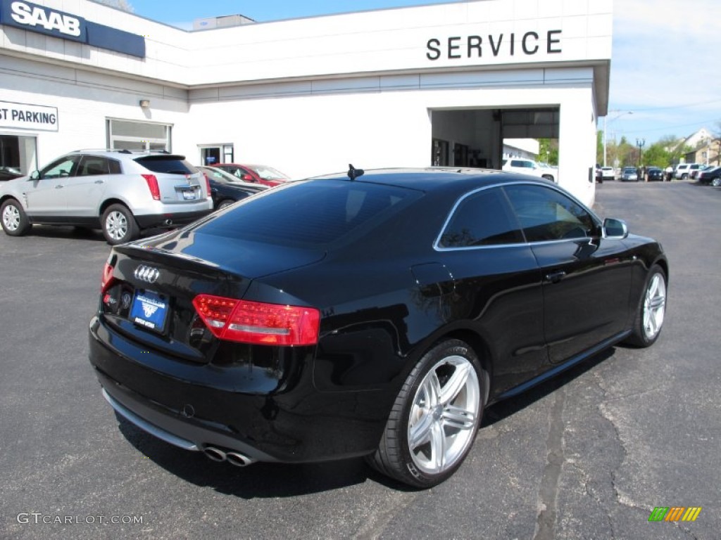 2010 S5 4.2 FSI quattro Coupe - Brilliant Black / Black Silk Nappa Leather photo #4