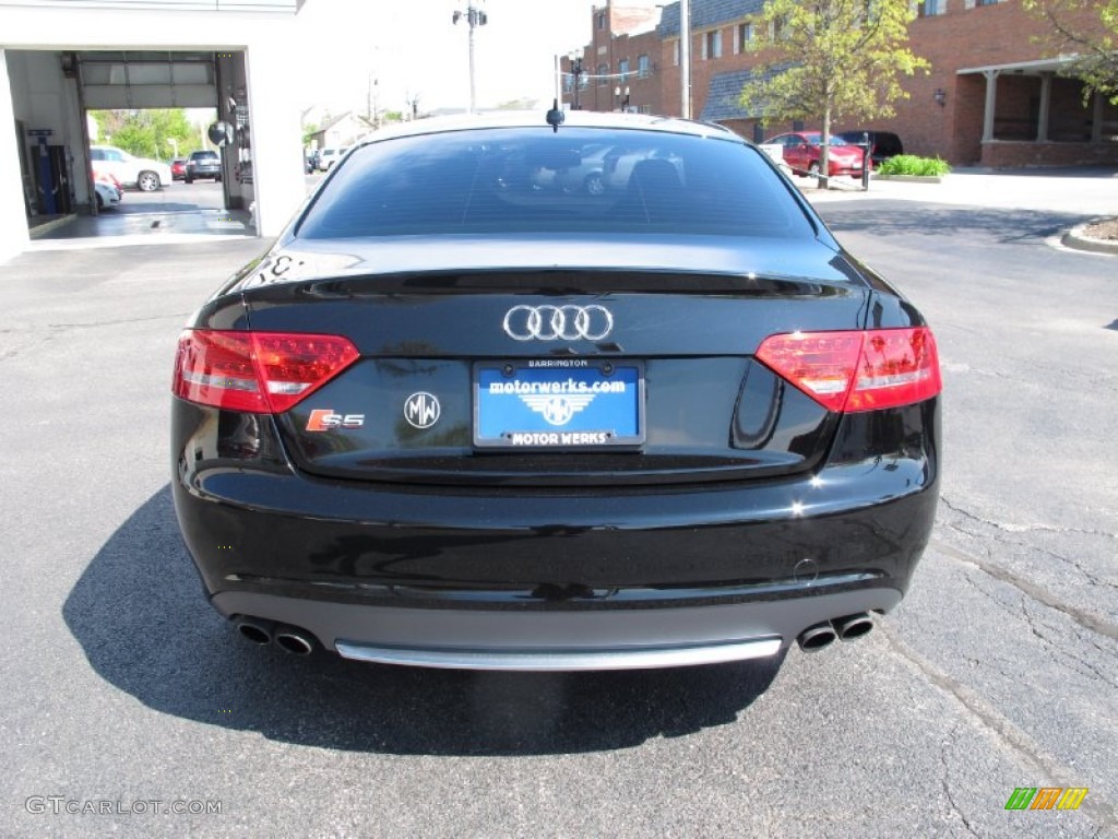 2010 S5 4.2 FSI quattro Coupe - Brilliant Black / Black Silk Nappa Leather photo #5