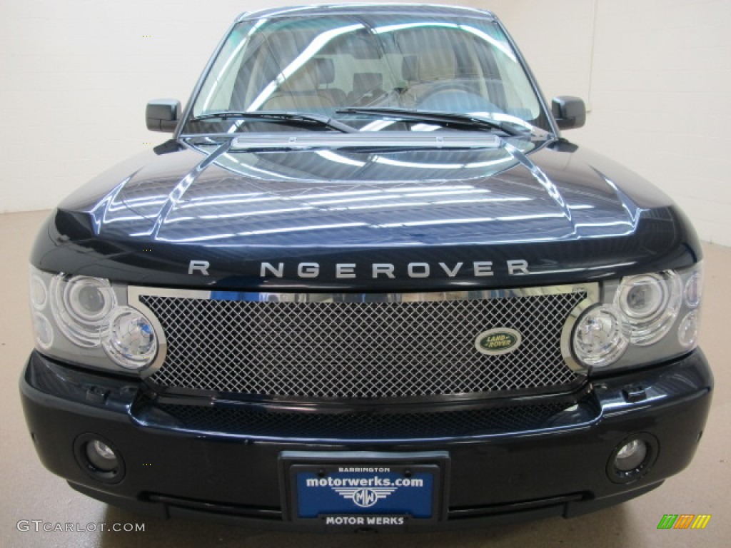 2008 Range Rover V8 HSE - Buckingham Blue Metallic / Sand/Jet photo #2