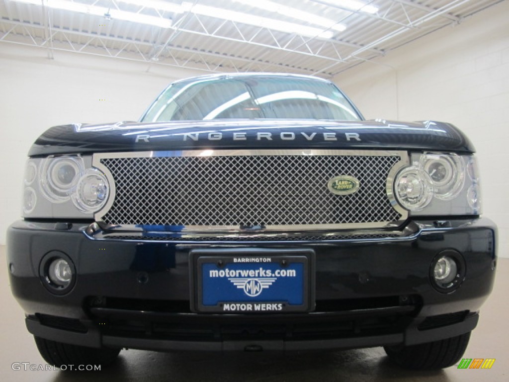 2008 Range Rover V8 HSE - Buckingham Blue Metallic / Sand/Jet photo #3