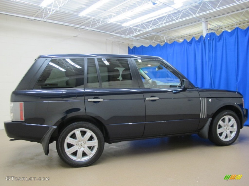 2008 Range Rover V8 HSE - Buckingham Blue Metallic / Sand/Jet photo #10