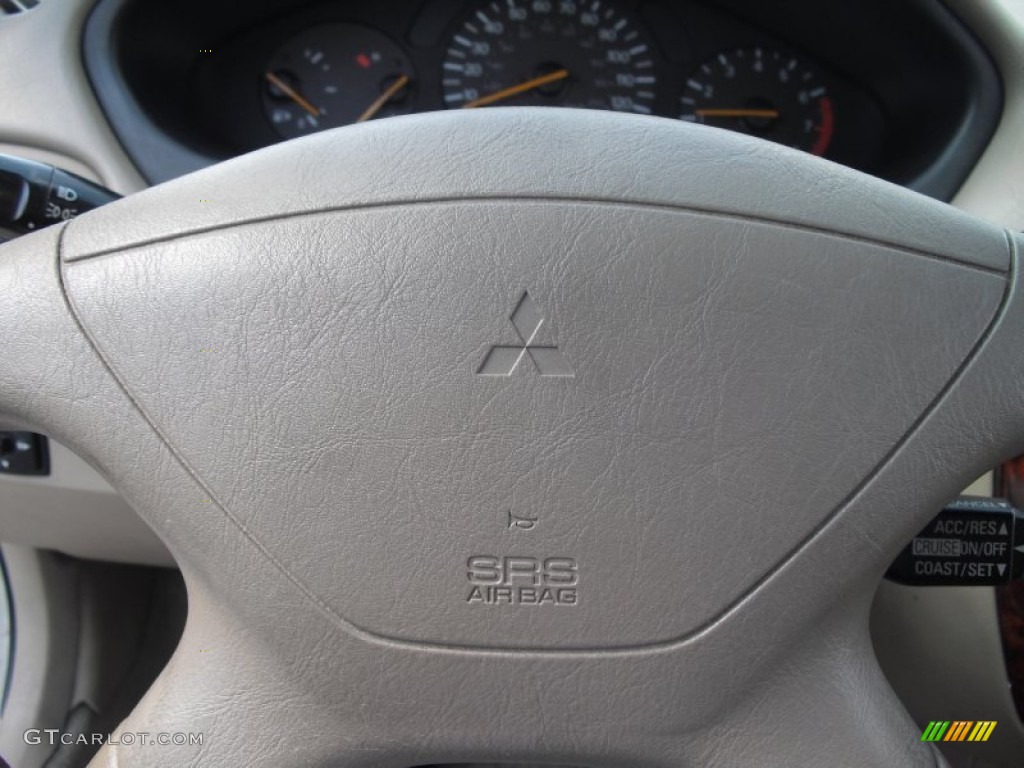 2001 Galant ES V6 - Northstar White / Tan photo #33