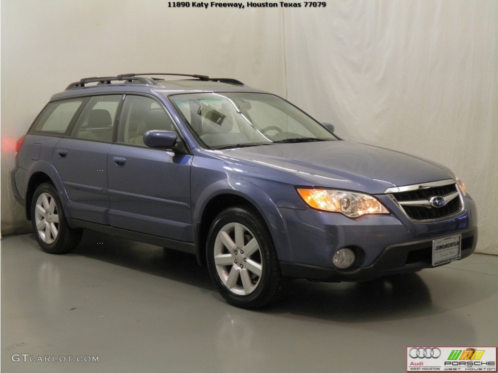 2008 Outback 2.5i Limited L.L.Bean Edition - Newport Blue Pearl / Warm Ivory photo #3