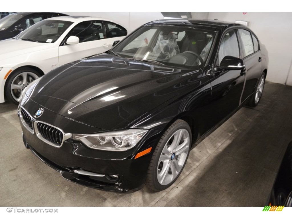 2012 3 Series 335i Sedan - Jet Black / Black photo #8