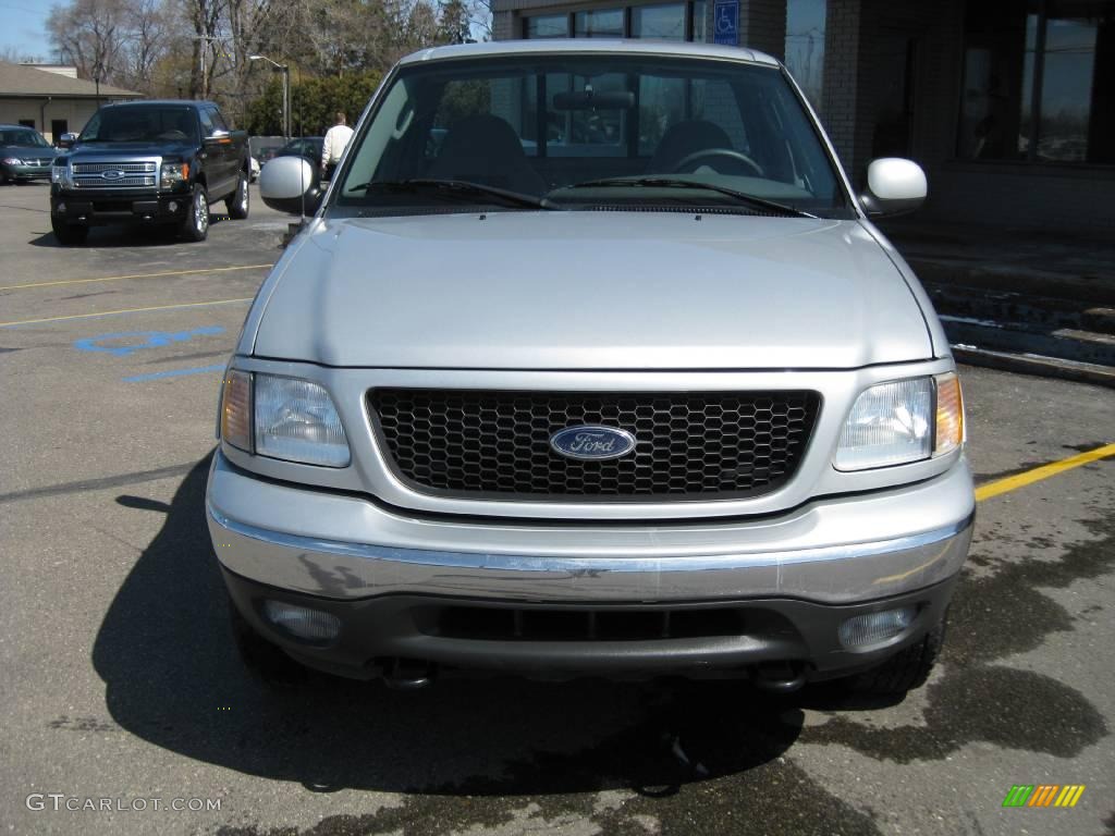 2003 F150 XLT Regular Cab 4x4 - Silver Metallic / Medium Graphite Grey photo #1