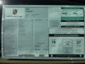  2012 Panamera 4 Window Sticker