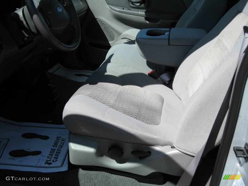 2003 F150 XLT Regular Cab 4x4 - Silver Metallic / Medium Graphite Grey photo #6
