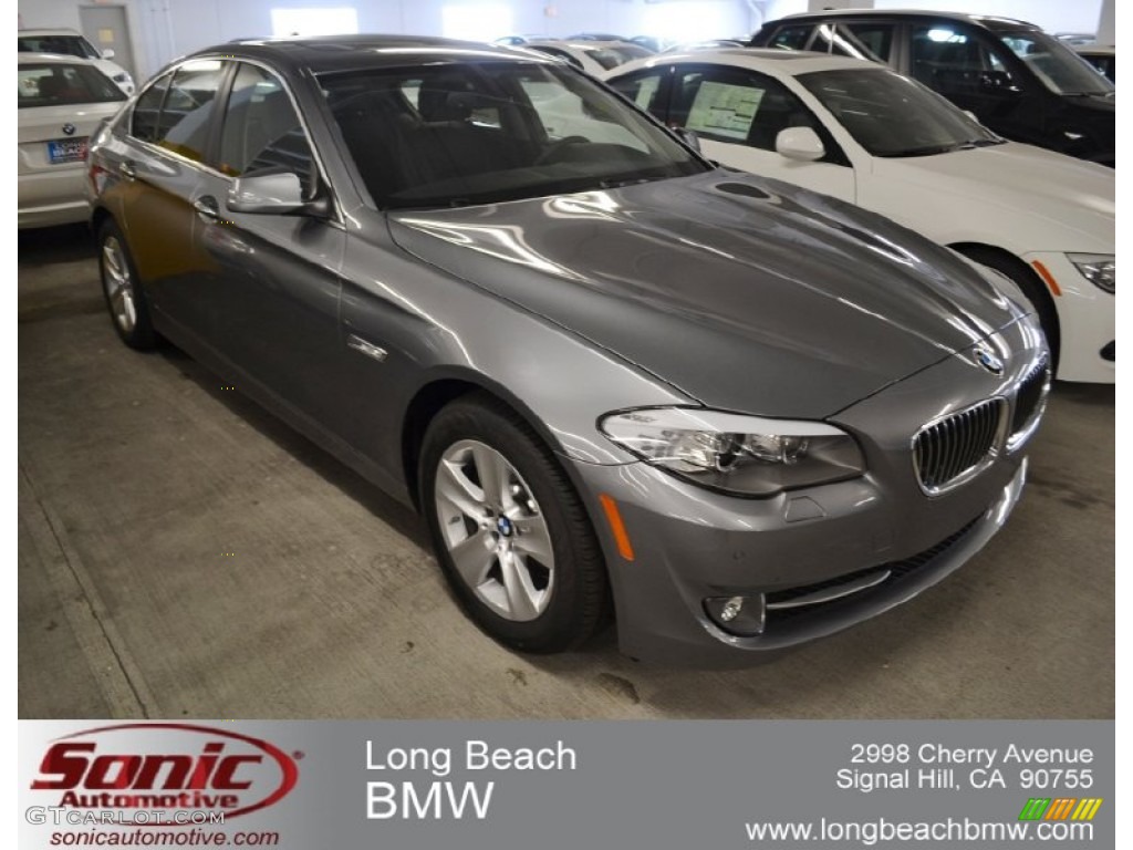 2012 5 Series 528i Sedan - Space Gray Metallic / Black photo #1