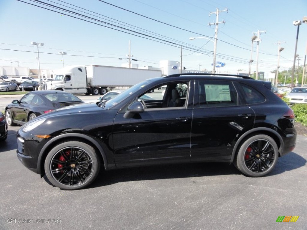Black 2012 Porsche Cayenne Turbo Exterior Photo #64272200