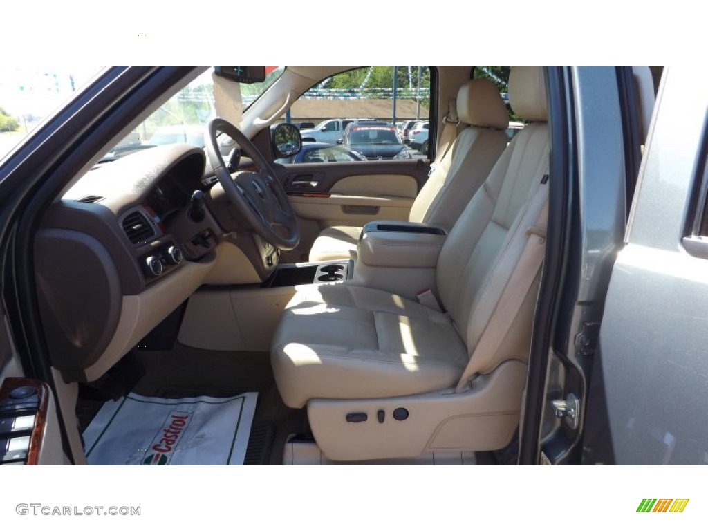 2011 Sierra 1500 SLT Crew Cab 4x4 - Stealth Gray Metallic / Very Dark Cashmere/Light Cashmere photo #13