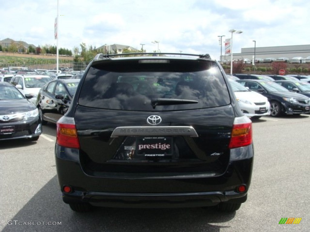 2009 Highlander Sport 4WD - Black / Black photo #5