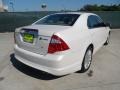 2010 White Platinum Tri-coat Metallic Ford Fusion Hybrid  photo #3