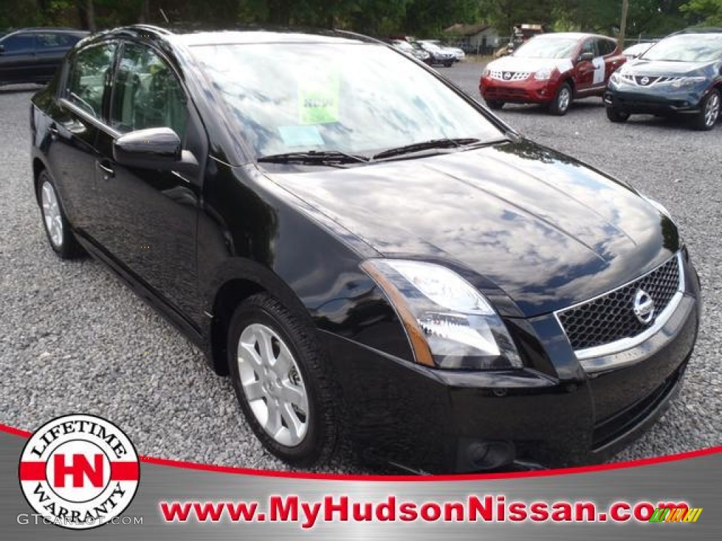 2012 Sentra 2.0 SR - Super Black / Charcoal photo #1