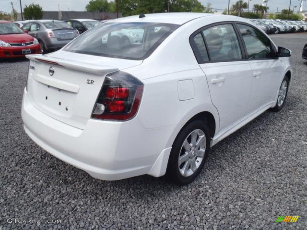 2012 Sentra 2.0 SR - Aspen White / Beige photo #3