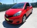 2012 Absolutely Red Toyota Yaris LE 3 Door  photo #7