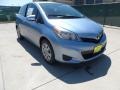 2012 Wave Line Blue Pearl Toyota Yaris L 3 Door  photo #1