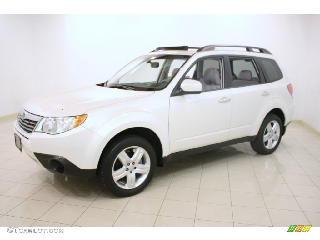 2010 Forester 2.5 X Premium - Satin White Pearl / Platinum photo #3