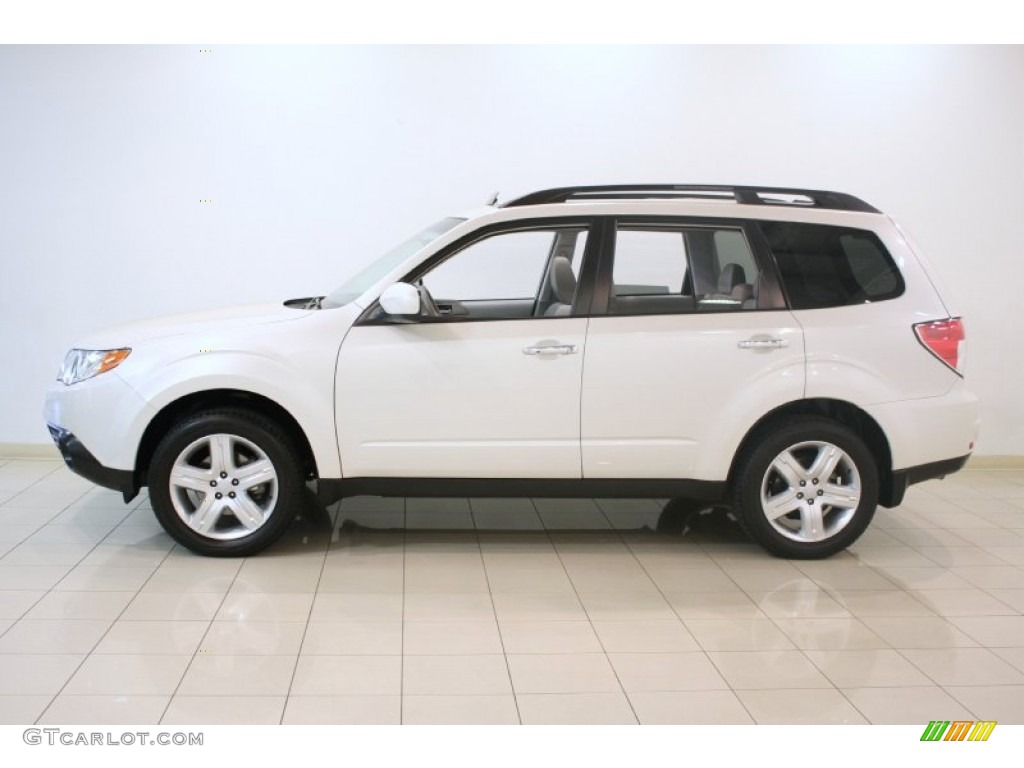 2010 Forester 2.5 X Premium - Satin White Pearl / Platinum photo #4