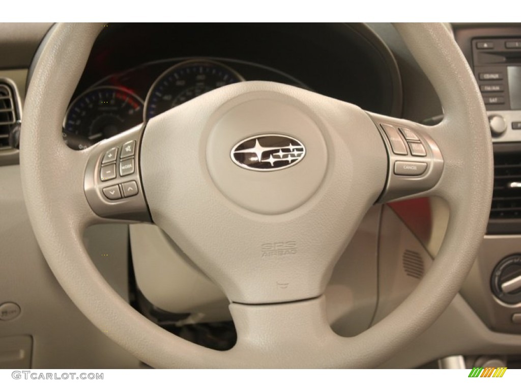 2010 Forester 2.5 X Premium - Satin White Pearl / Platinum photo #9