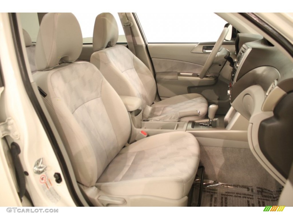2010 Forester 2.5 X Premium - Satin White Pearl / Platinum photo #14