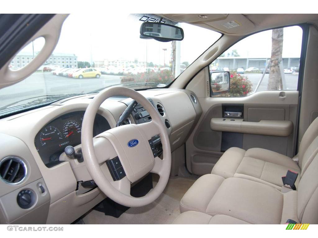 2005 F150 XLT Regular Cab - Medium Wedgewood Blue Metallic / Tan photo #11