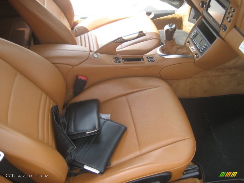 Natural Brown Interior 2000 Porsche 911 Carrera 4 Millennium Edition Coupe Photo #64285856