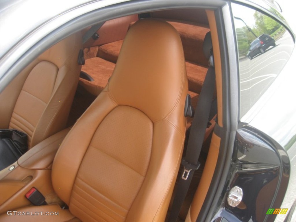 Natural Brown Interior 2000 Porsche 911 Carrera 4 Millennium Edition Coupe Photo #64285868