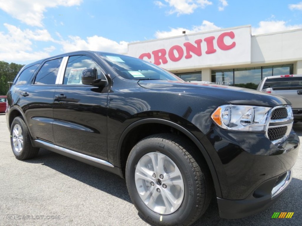 2012 Durango SXT - Brilliant Black Crystal Pearl / Black photo #1