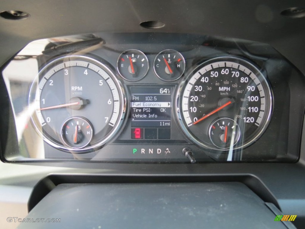 2012 Dodge Ram 1500 Tradesman Quad Cab Gauges Photo #64286687