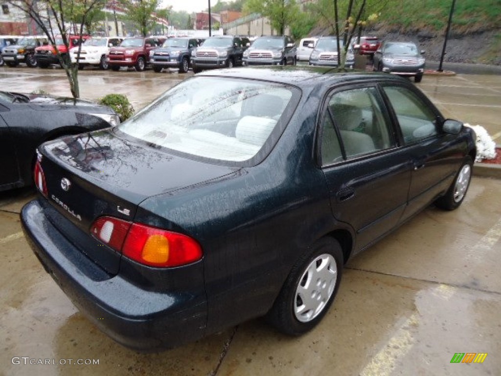 1999 Corolla LE - Dark Emerald Pearl / Pebble Beige photo #4