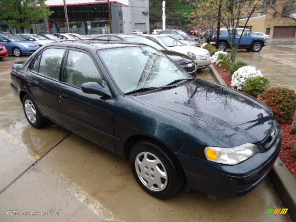 1999 Corolla LE - Dark Emerald Pearl / Pebble Beige photo #6