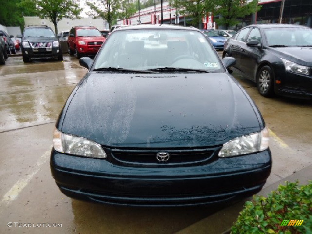 1999 Corolla LE - Dark Emerald Pearl / Pebble Beige photo #7