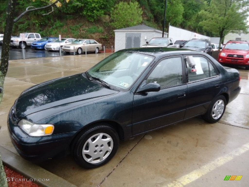 1999 Corolla LE - Dark Emerald Pearl / Pebble Beige photo #8