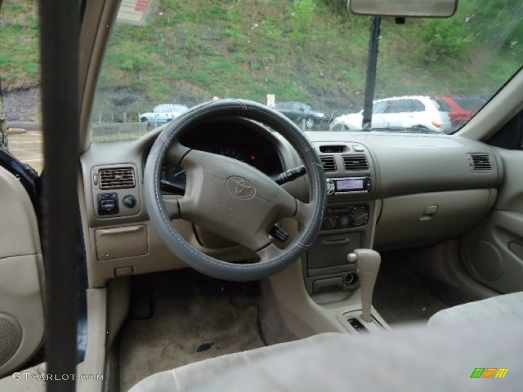 1999 Corolla LE - Dark Emerald Pearl / Pebble Beige photo #12