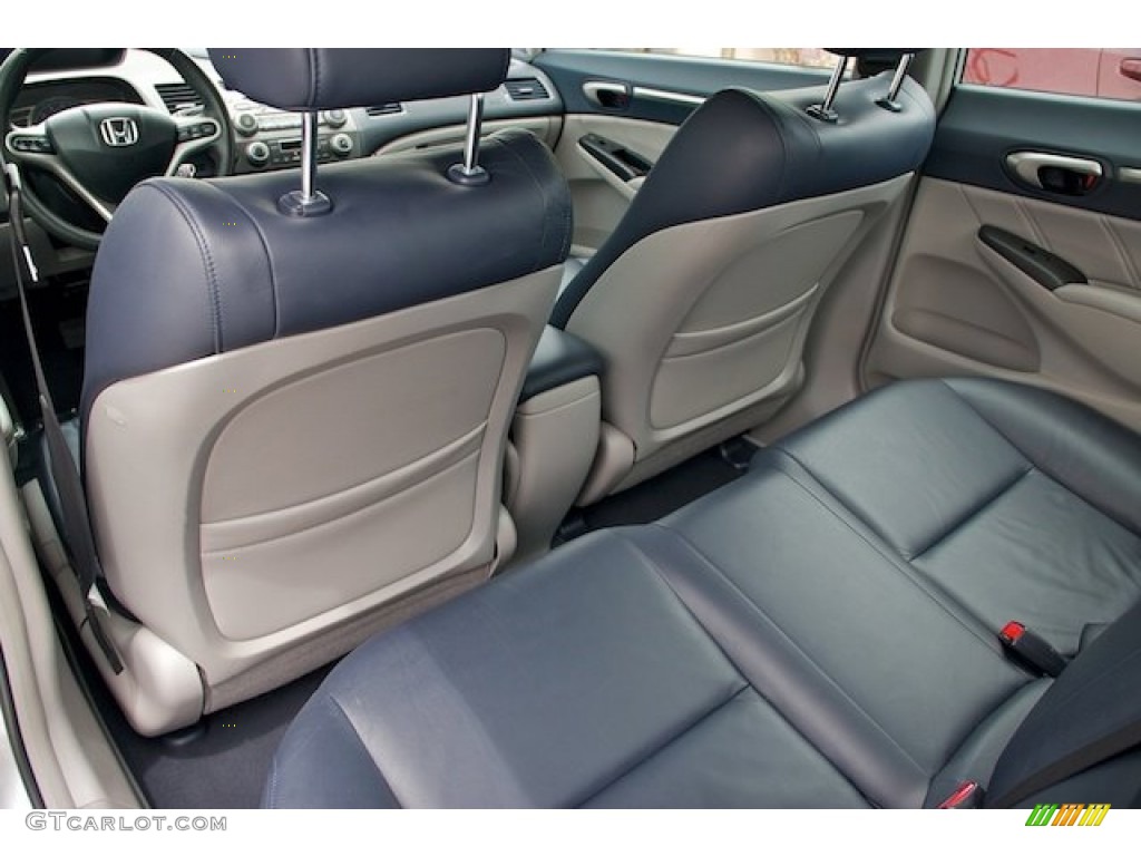 2009 Civic Hybrid Sedan - Alabaster Silver Metallic / Blue photo #15