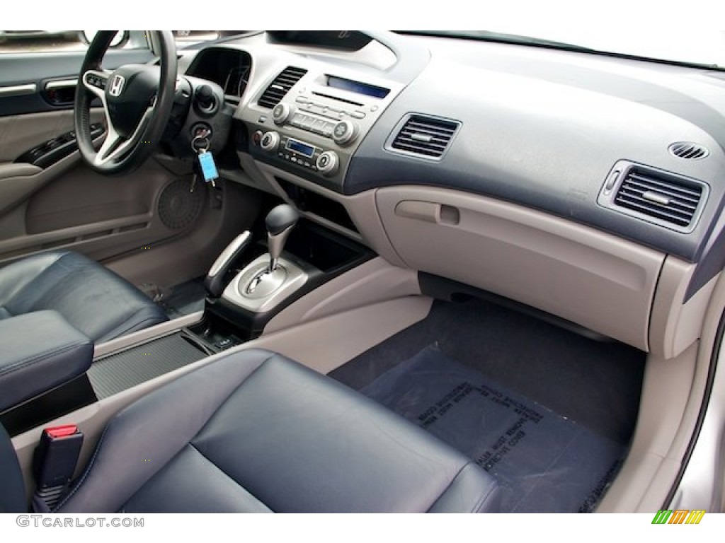 2009 Civic Hybrid Sedan - Alabaster Silver Metallic / Blue photo #21