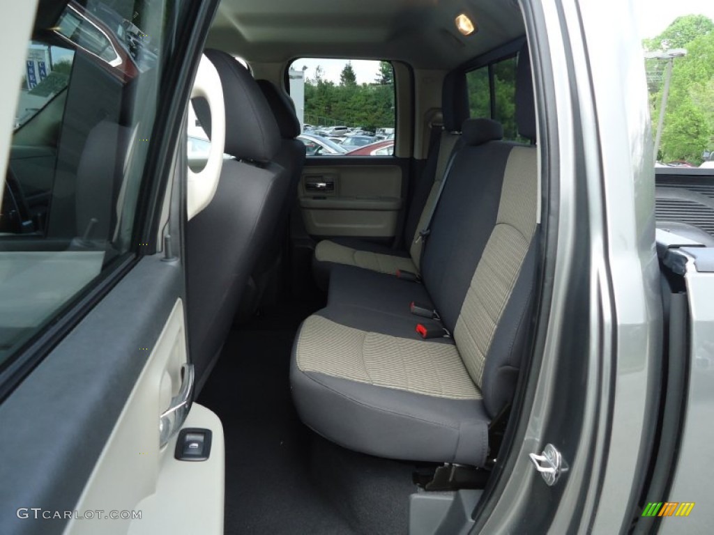 2012 Dodge Ram 1500 SLT Quad Cab 4x4 Rear Seat Photo #64292490