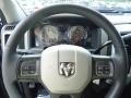 Dark Slate Gray/Medium Graystone 2012 Dodge Ram 1500 SLT Quad Cab 4x4 Steering Wheel
