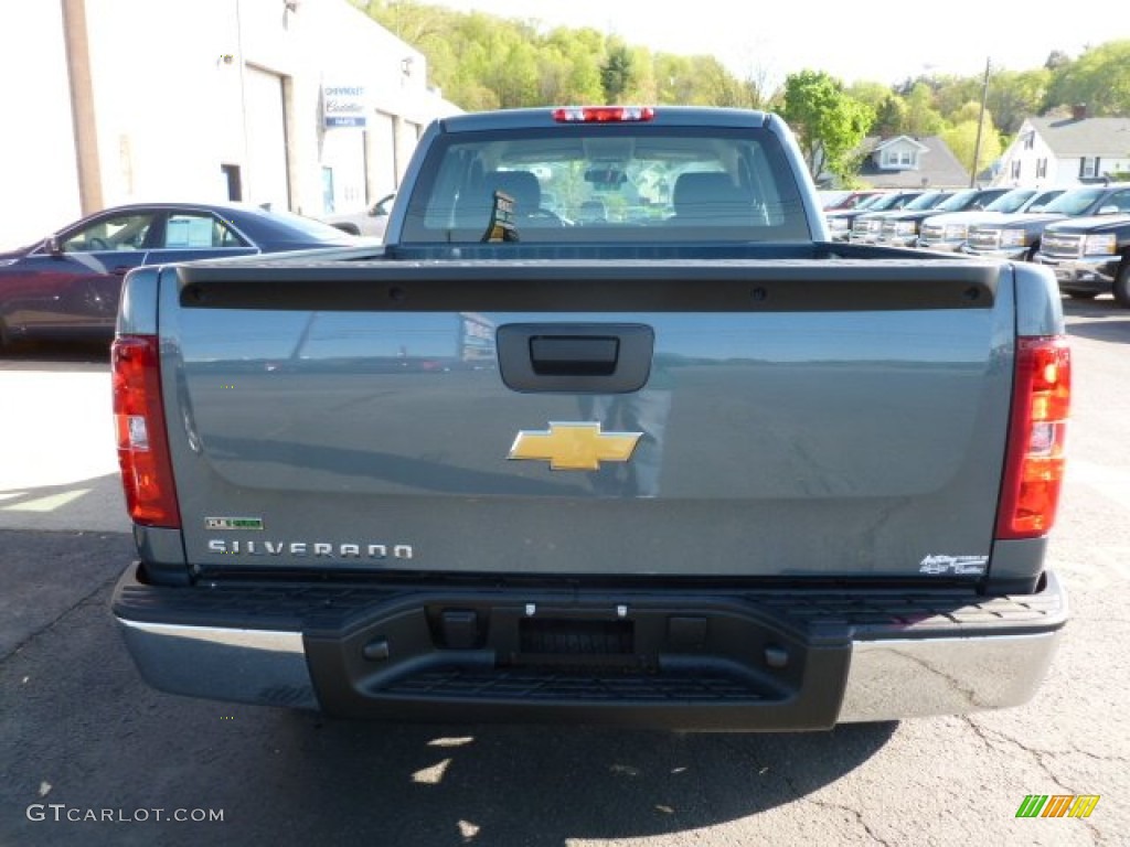 2012 Silverado 1500 Work Truck Extended Cab 4x4 - Blue Granite Metallic / Dark Titanium photo #5