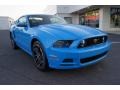 Grabber Blue 2013 Ford Mustang GT Premium Coupe Exterior