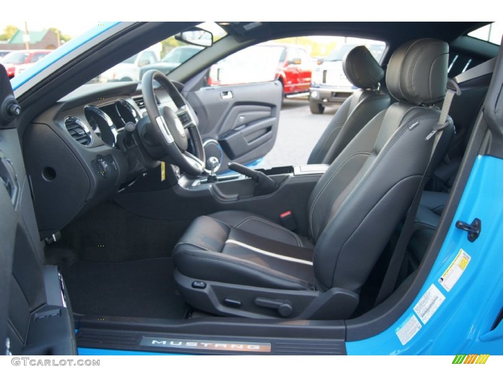 Charcoal Black/Cashmere Accent Interior 2013 Ford Mustang GT Premium Coupe Photo #64297592