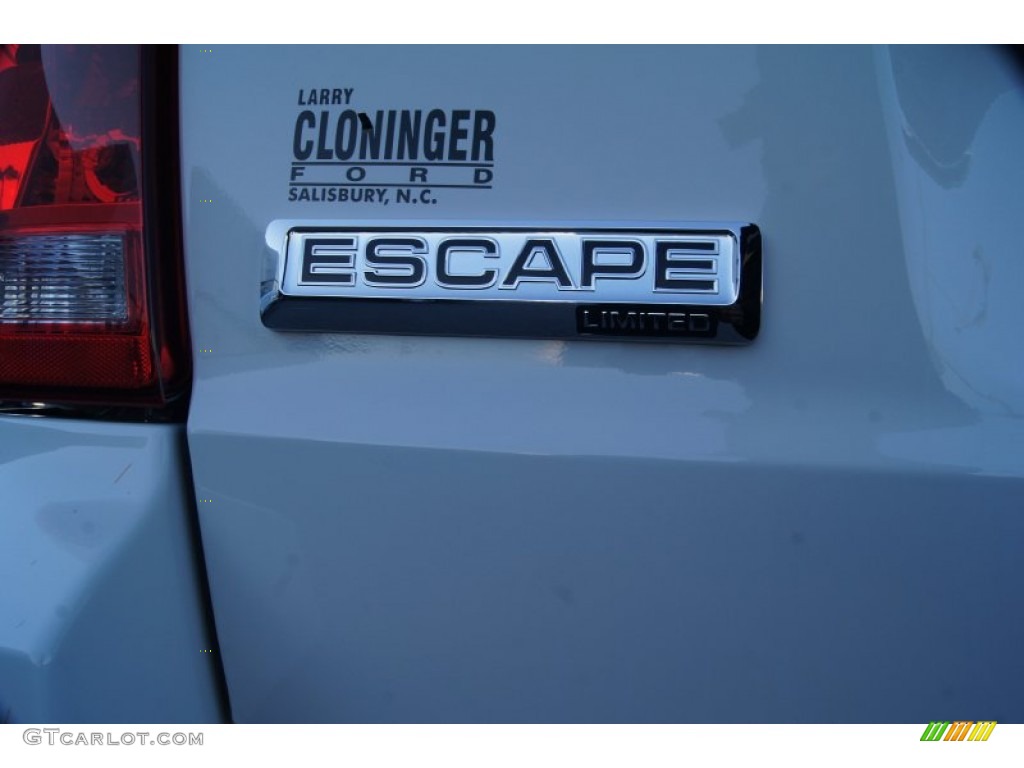2012 Escape Limited V6 - White Suede / Charcoal Black photo #16