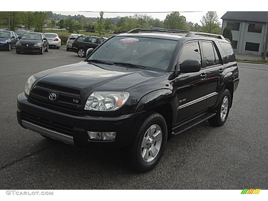 2004 4Runner SR5 4x4 - Black / Stone photo #2